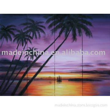 Group oil painting-Sunrise&amp;Sunset